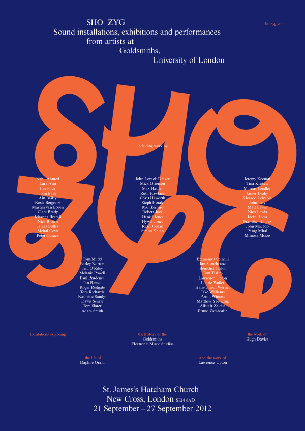 Sho-Zyg 2012 Poster. Design: Joe Hales